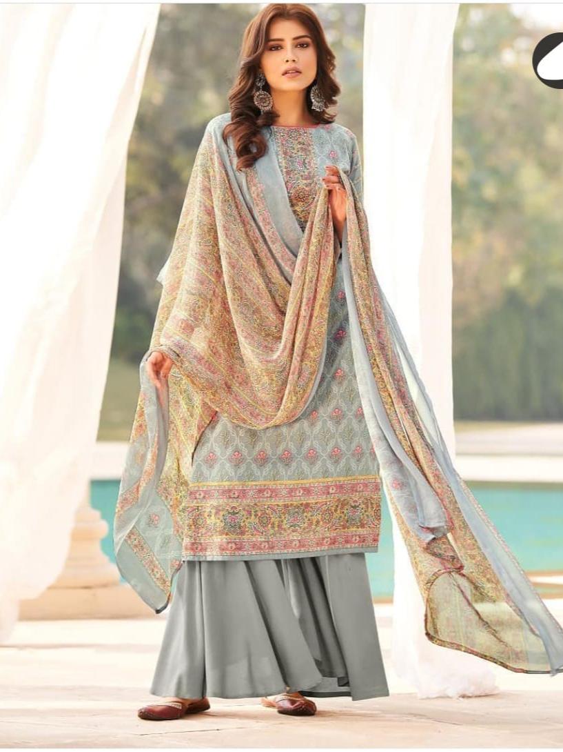 unstitched cotton suit set  - 18305601 -  Standard Image - 1