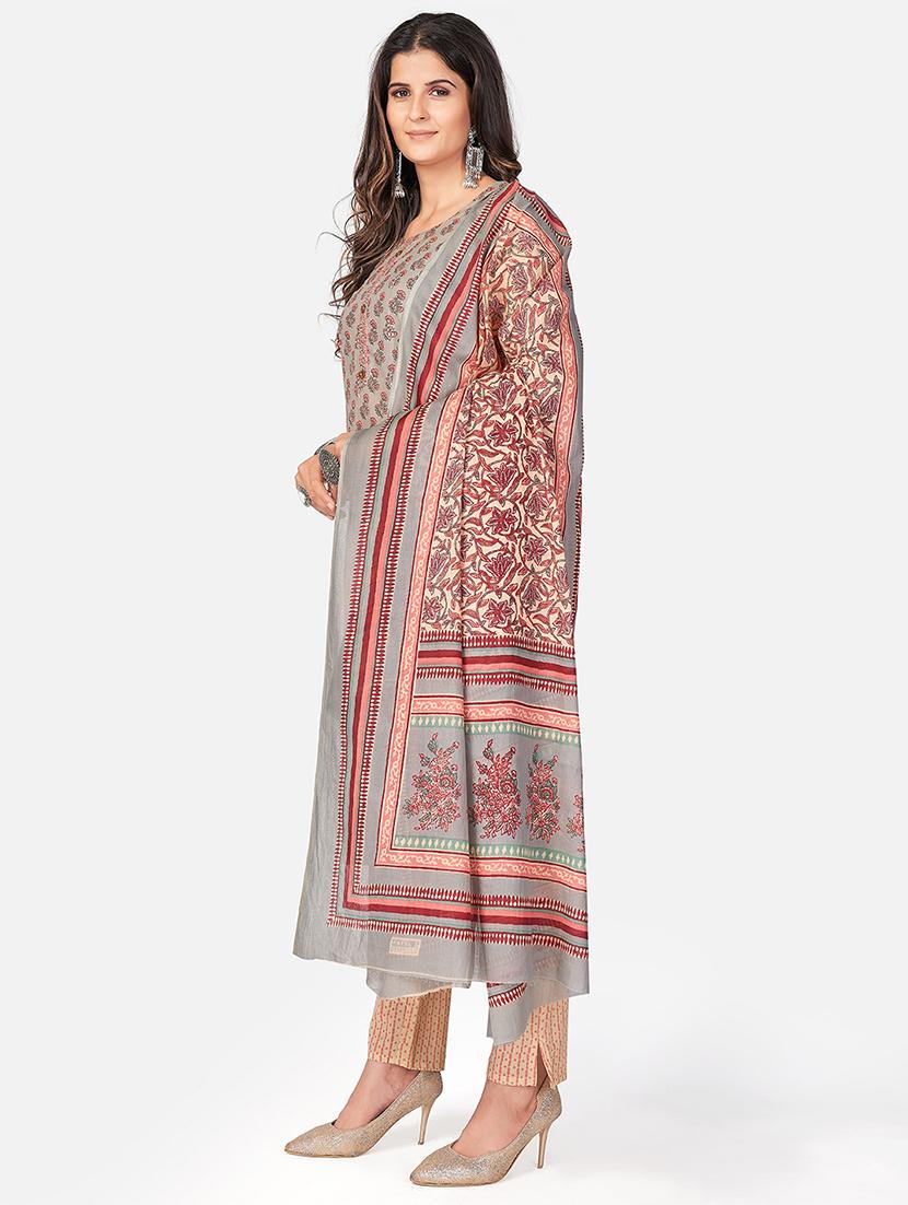 olive cotton suit set - 18306084 - Standard Image - 1
