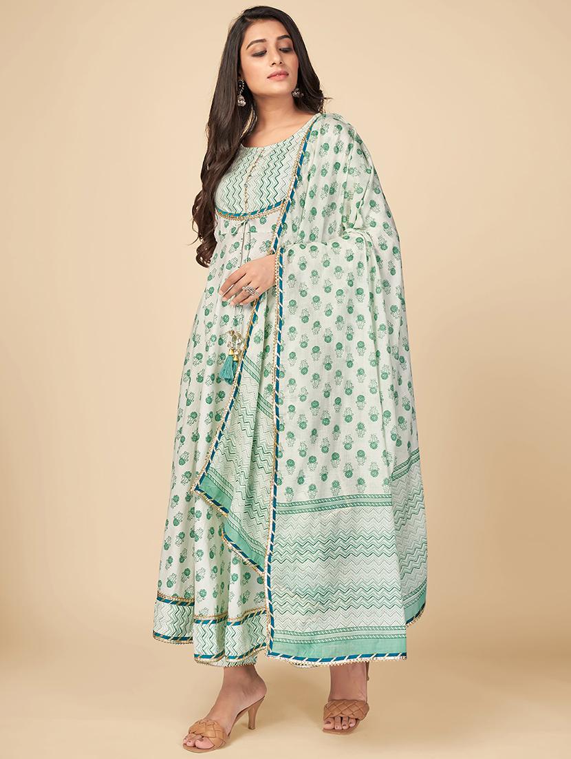 green cotton suit  set - 18306098 -  Standard Image - 1