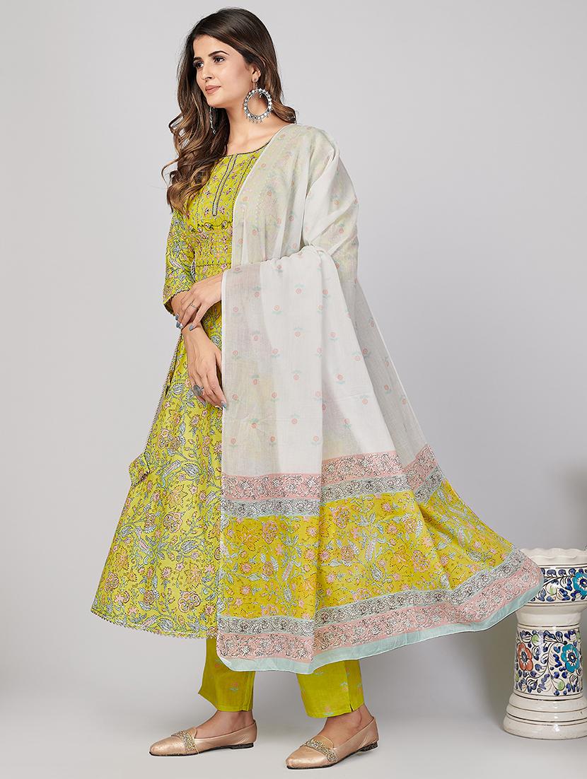 green cotton suit  set - 18306105 -  Standard Image - 1