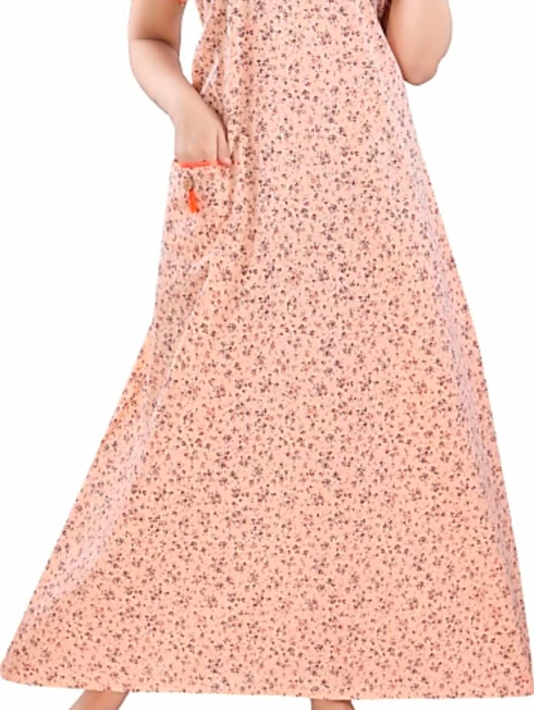 orange cotton nightwear set - 18306372 - Standard Image - 1