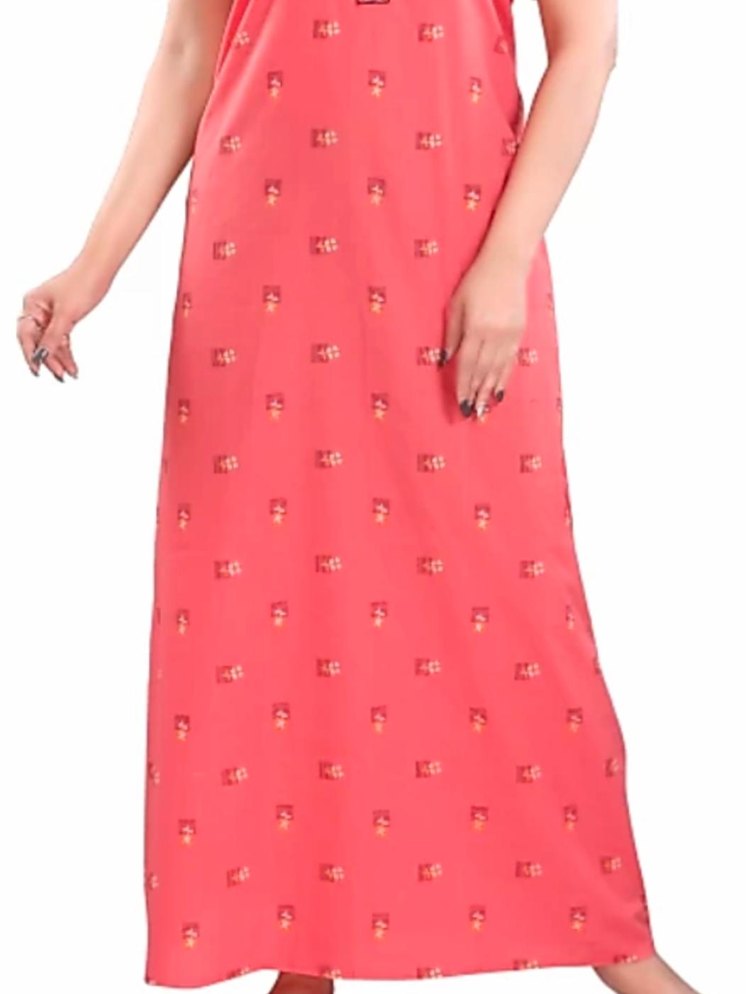 orange cotton nightwear set - 18306376 -  Standard Image - 1