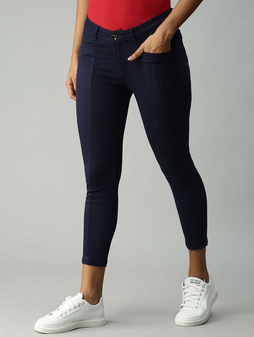 high rise stone washed denim jean - 18306516 - Standard Image - 1