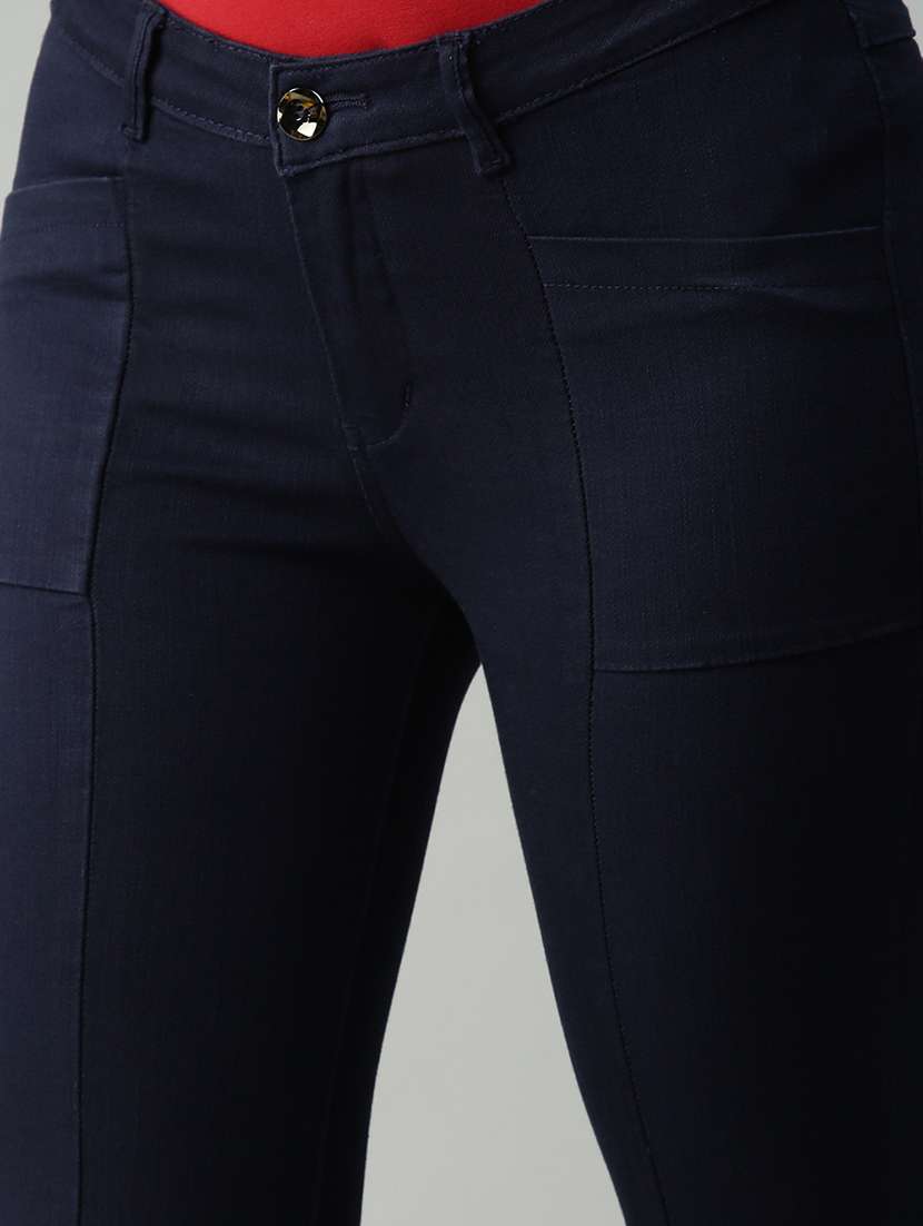 high rise stone washed denim jean - 18306516 - Standard Image - 4