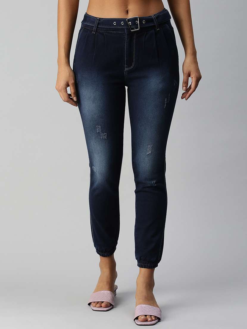 mid rise solid jogger