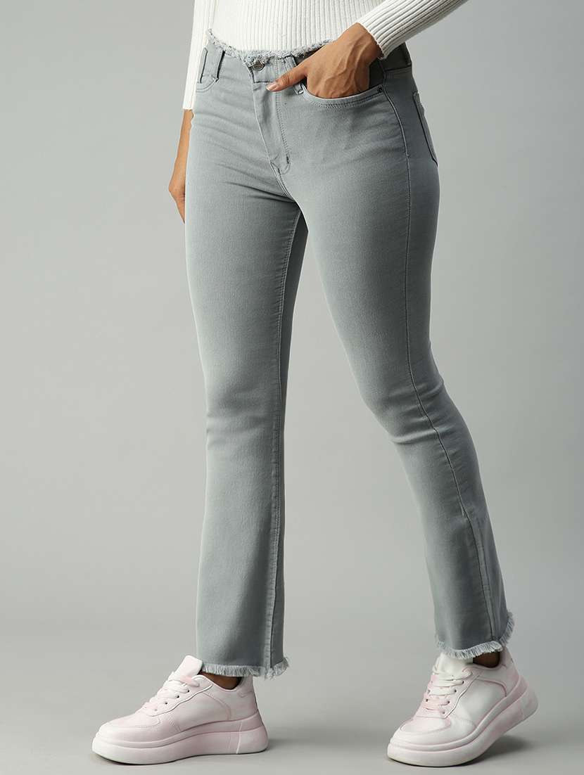 women's plain slim fit jeans - 18306557 -  Standard Image - 1