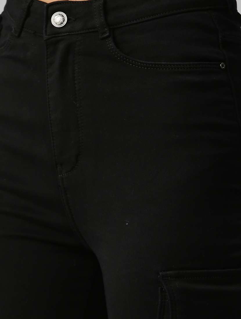 women's solid mid rise cargo  - 18306593 -  Standard Image - 4