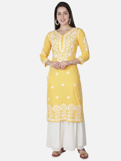 women's straight kurta - 18306929 - Standard Image - 0
