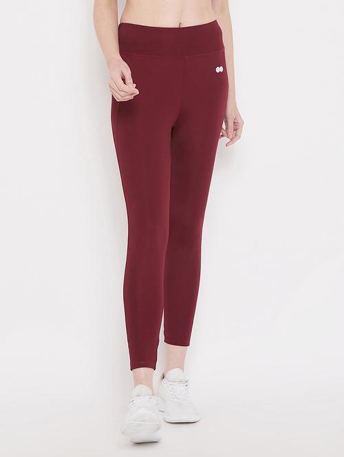 high rise solid yoga pants track pant - 18307445 -  Standard Image - 0