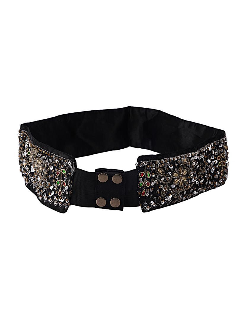 black satin belt - 18307621 - Zoom Image - 0