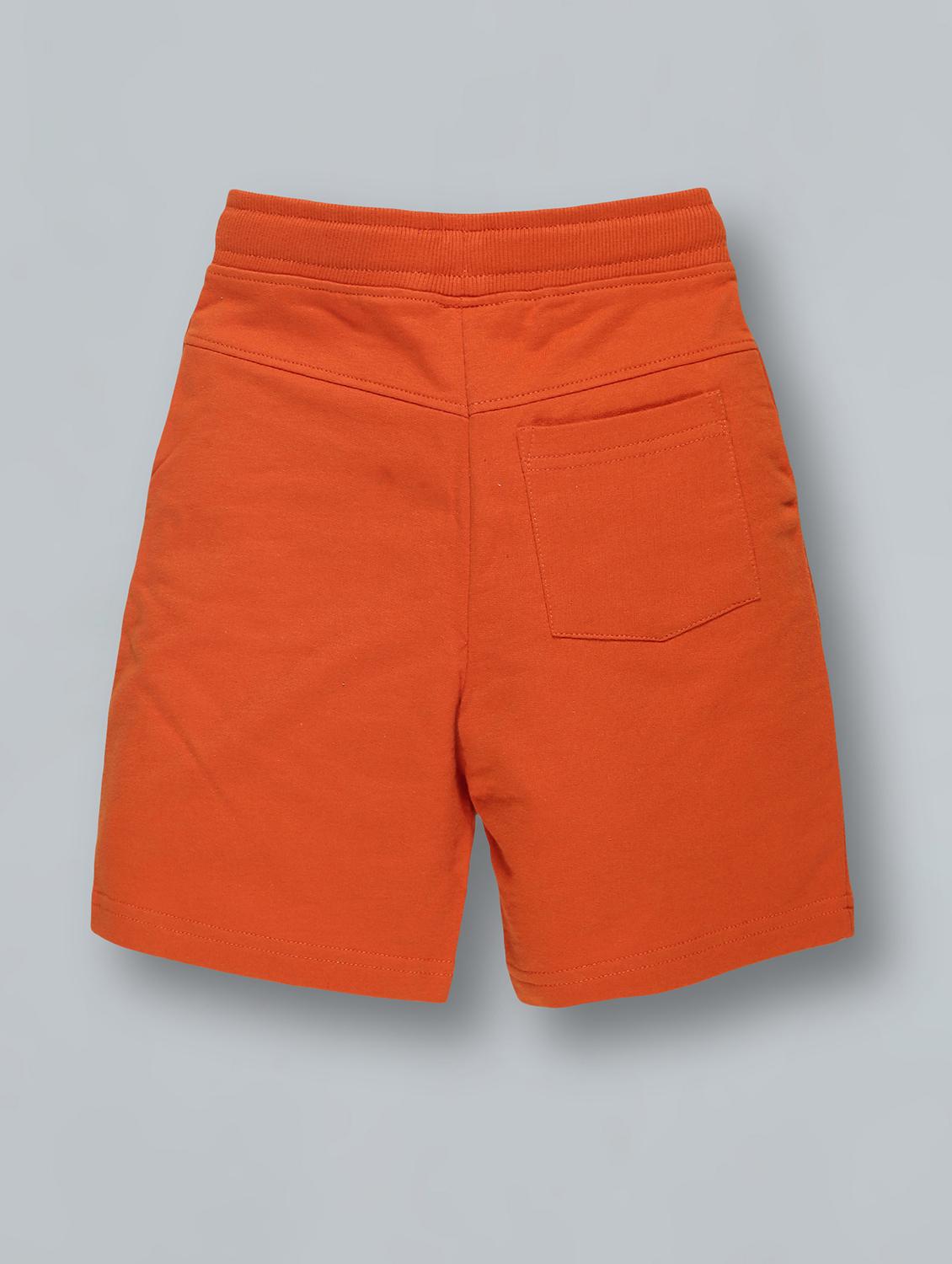 orange printed shorts - 18308047 - Standard Image - 1