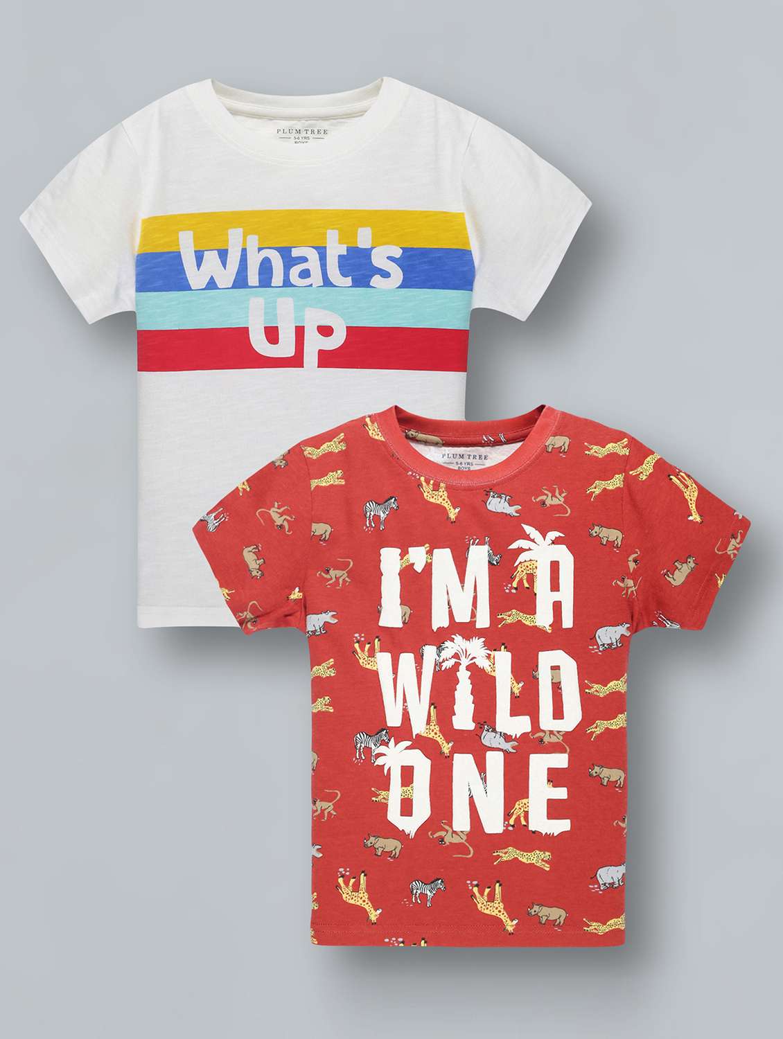 set of 2 printed t-shirts 
