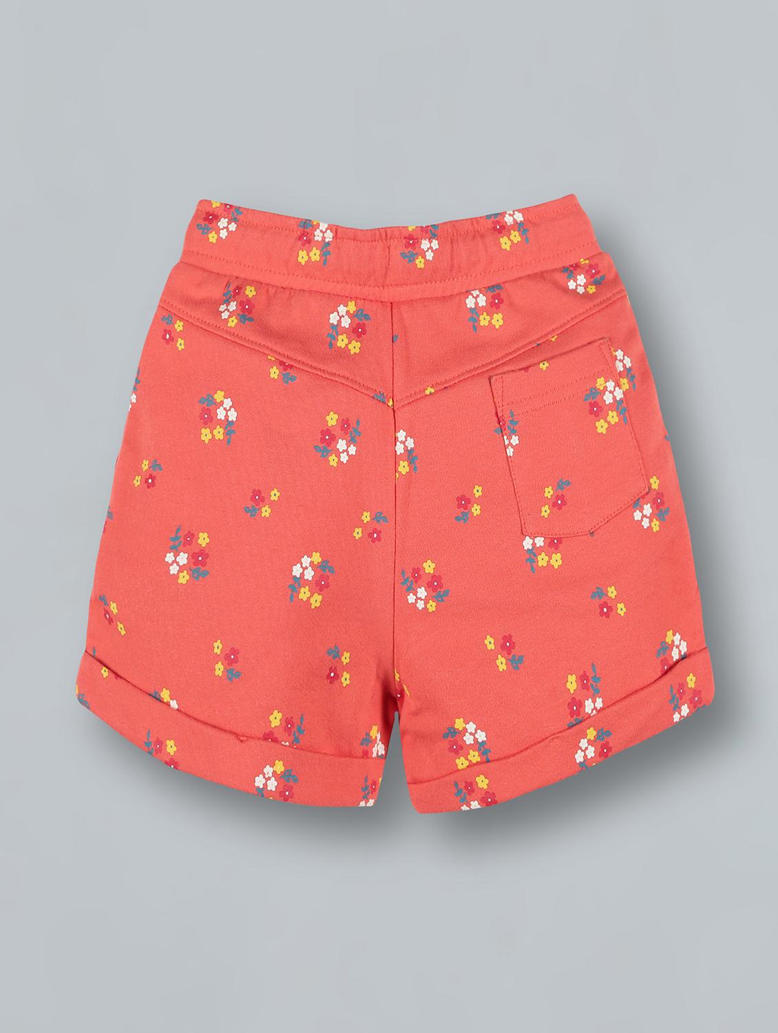 orange printed shorts  - 18308078 -  Standard Image - 1
