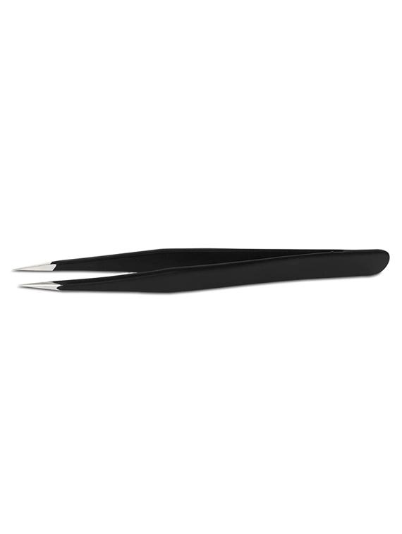 alis professional tweezer straight and curved tips black for repairing, soldering & (crafting tweezer set of 2 black) black q45 - 18308109 - Standard Image - 1