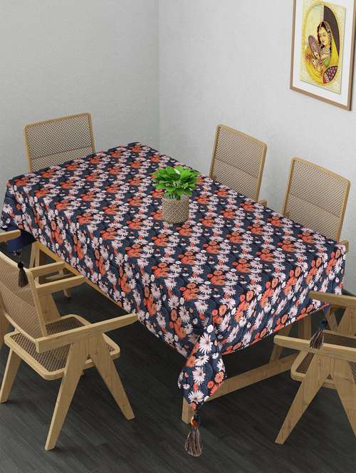 mezposh's chintz floral digital printed table cover ( 6 seater) - 18308676 - Standard Image - 0