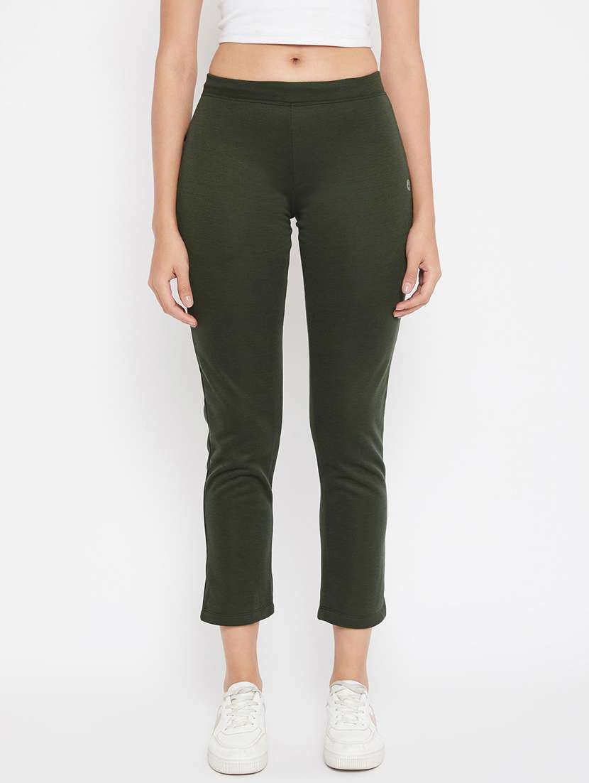 green solid tights