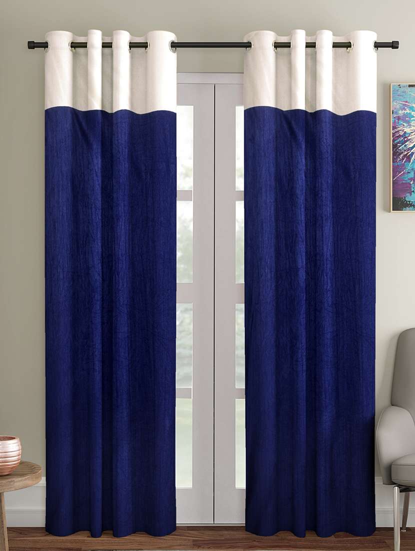 home sizzler long crush patch 2 door curtains
