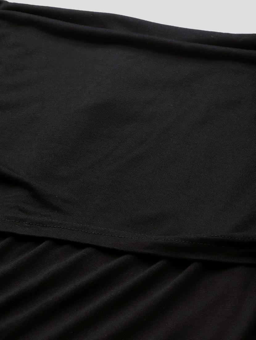 black solid asymmetric top - 18308959 - Standard Image - 4