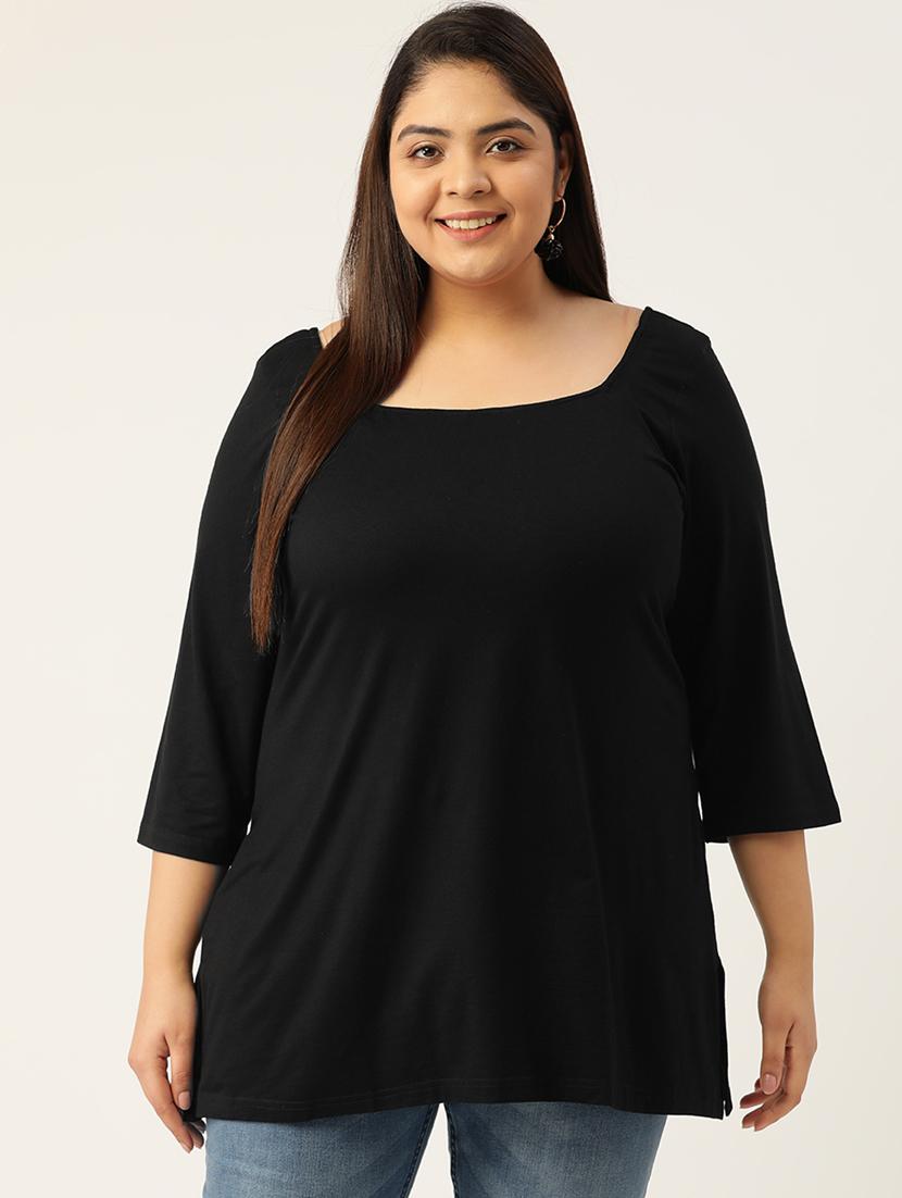 black solid plus top - 18309008 -  Zoom Image - 0
