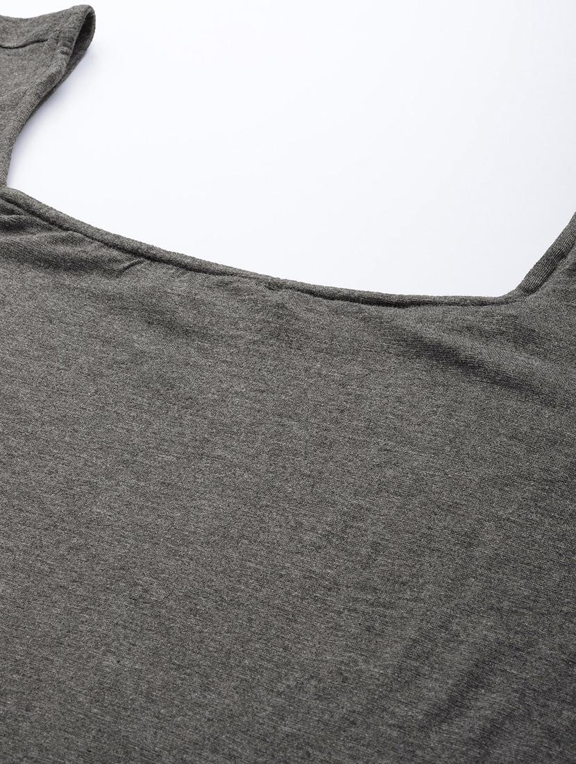 grey solid plus top - 18309012 - Standard Image - 4