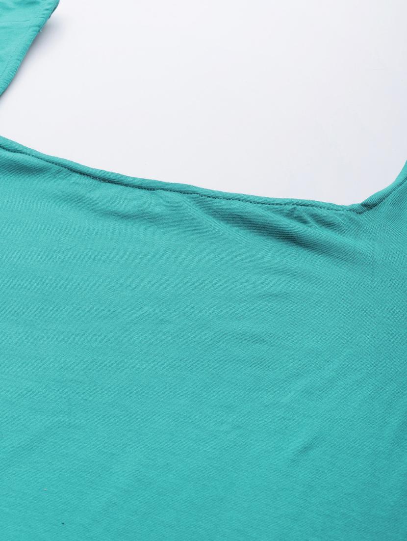 blue solid regular top - 18309016 - Standard Image - 4