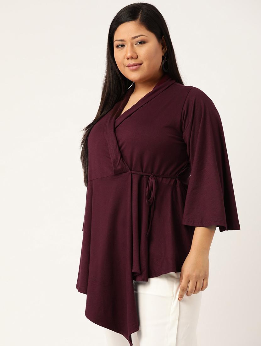 purple solid regular top - 18309050 -  Standard Image - 1