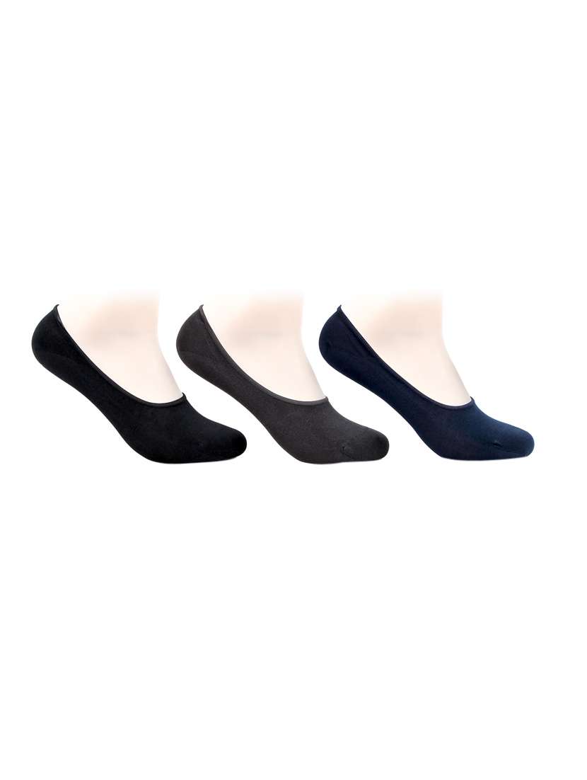 men pack of 3 solid no show sock