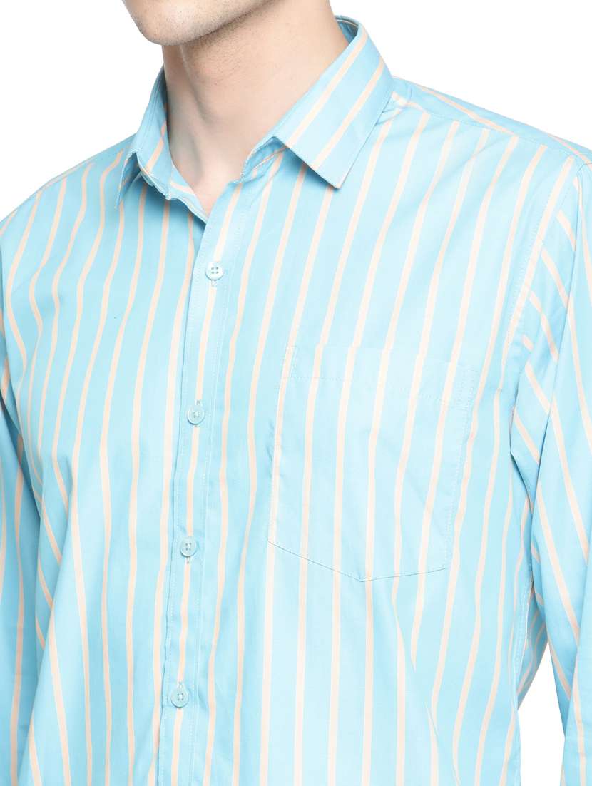 men striped long sleeve casual shirt - 18309548 - Standard Image - 4