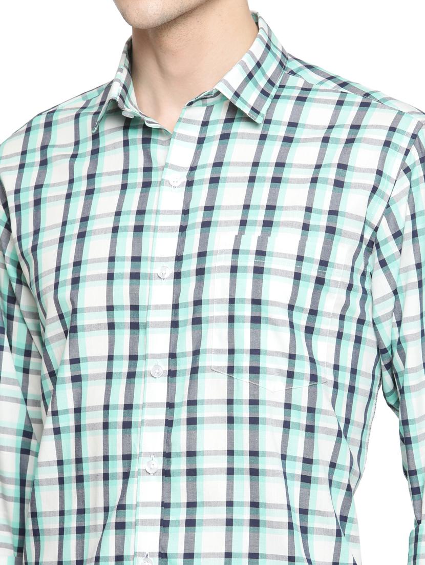 men checkered long sleeve casual shirt - 18309549 - Standard Image - 4