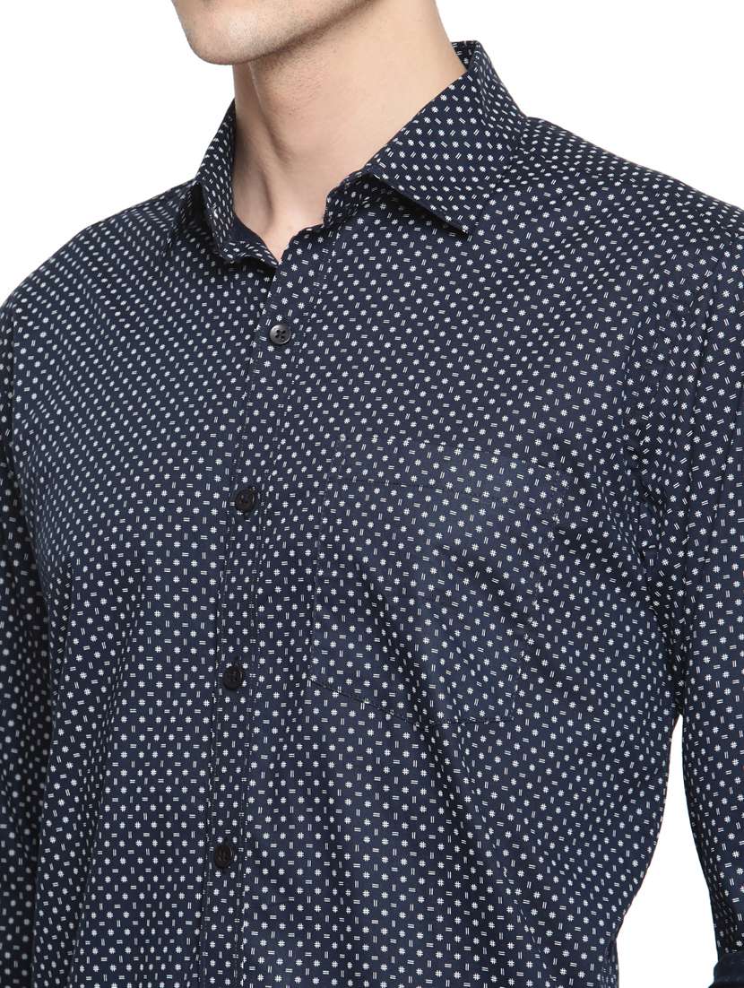 men printed long sleeve casual shirt - 18309557 -  Standard Image - 4