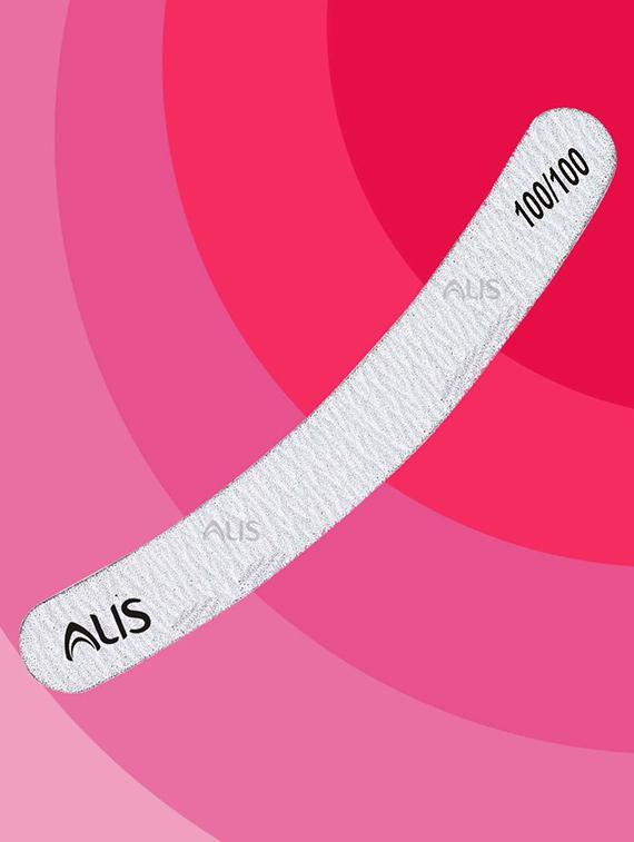 alis nail filer double sided for nail shaper | manicure nail art grey colour curved nail file gy nf cvd pack of 6 - 18310220 - Standard Image - 1