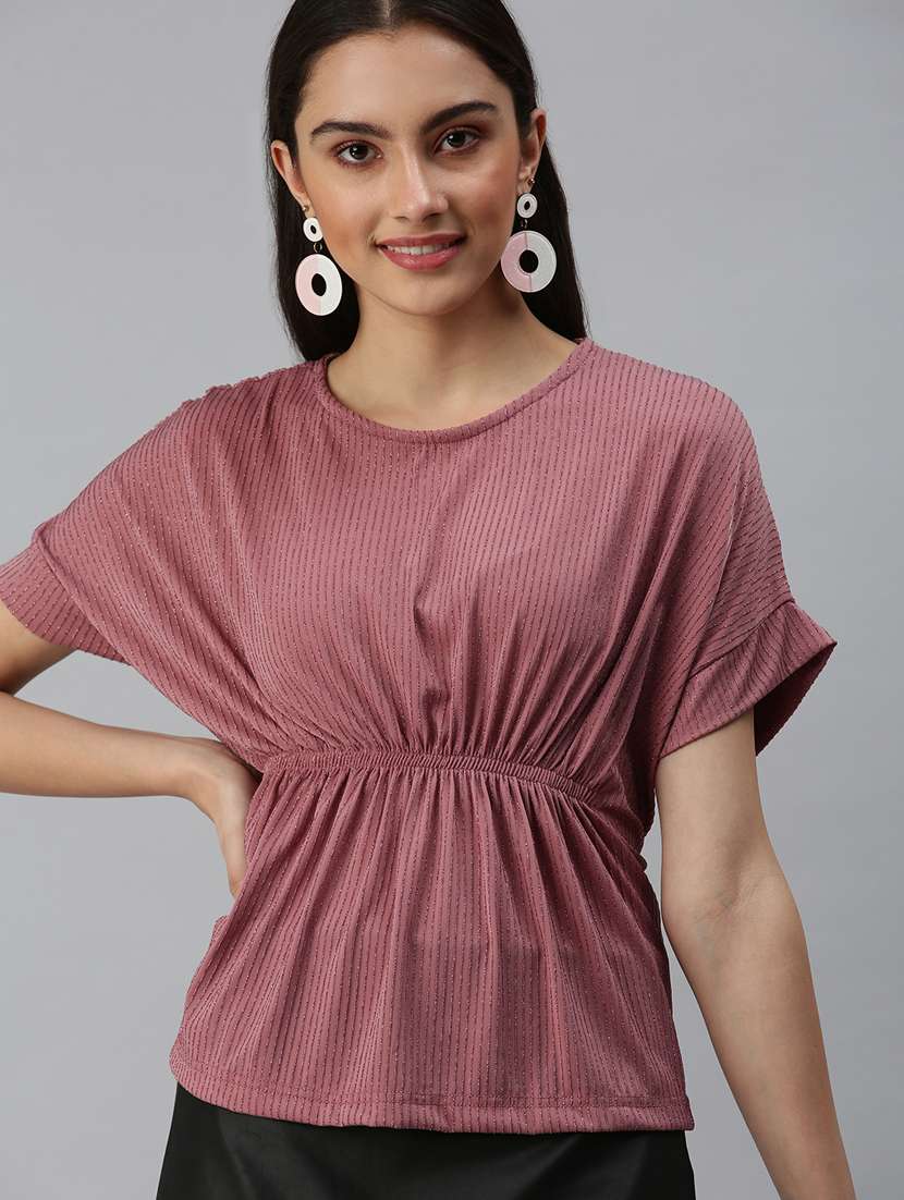 women's straight round neck top - 18310428 -  Zoom Image - 0