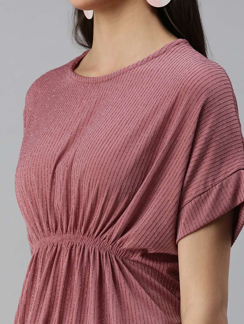 women's straight round neck top - 18310428 - Standard Image - 4