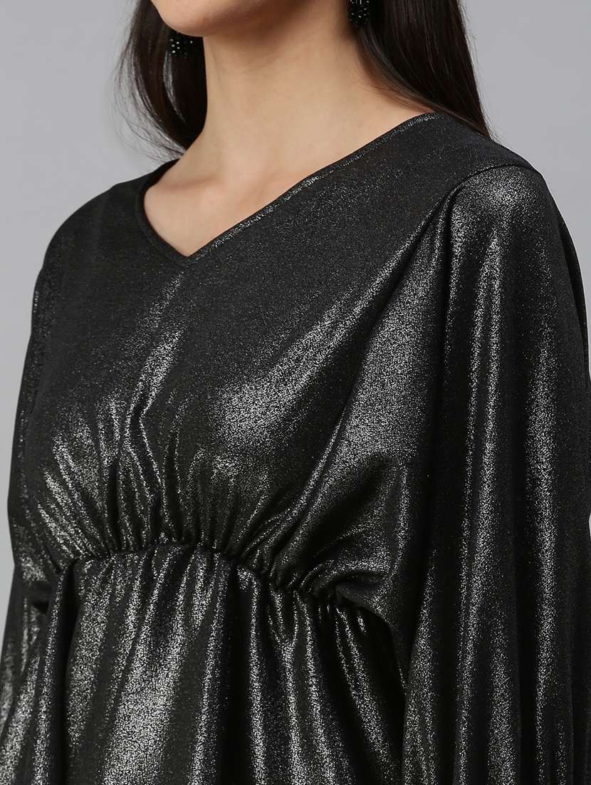 women's peplum v neck top - 18310443 -  Standard Image - 4