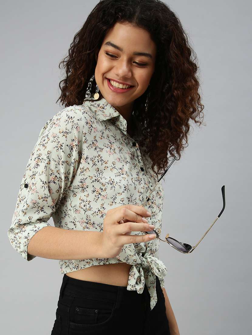 women's straight collared top - 18310460 -  Standard Image - 1