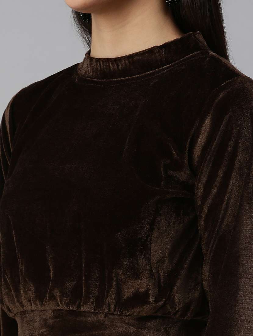 women's blouson mock neck top - 18310487 -  Standard Image - 4