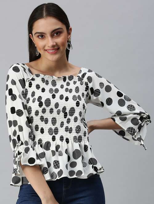 women's peplum square neck top - 18310504 -  Standard Image - 0