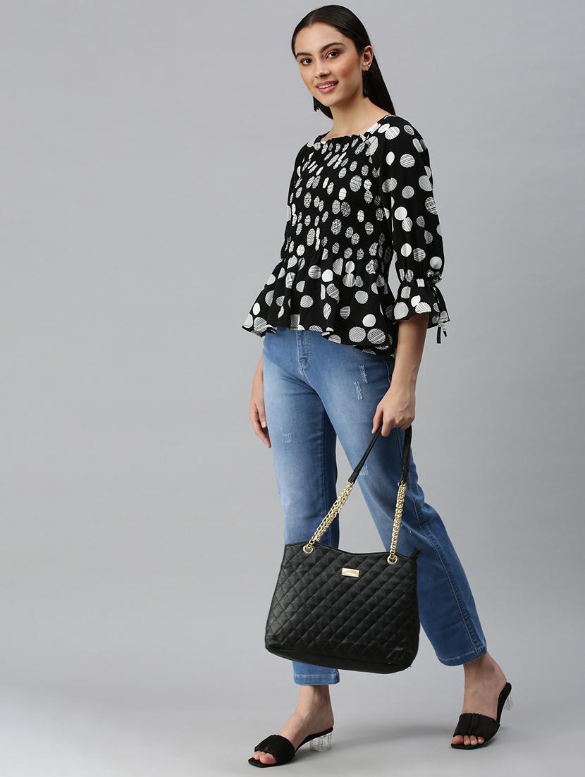 women's ruffle square neck top - 18310505 - Standard Image - 4