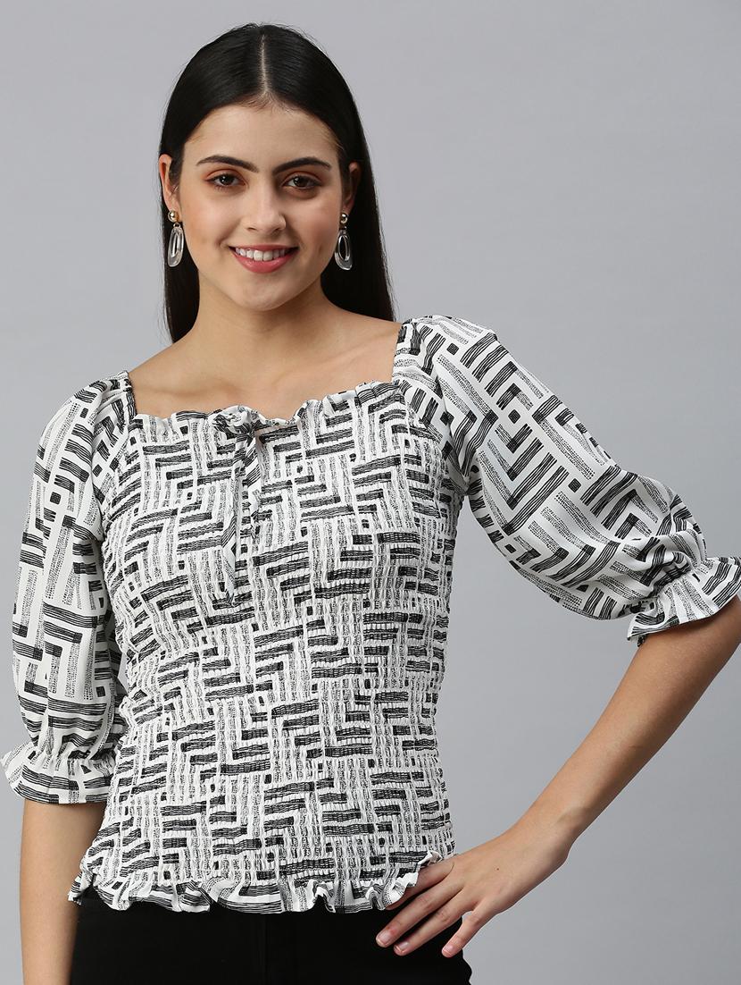 women's straight square neck top - 18310518 - Zoom Image - 0