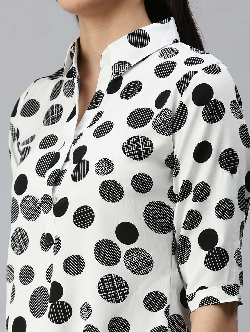 women's a line collared top - 18310522 -  Standard Image - 4