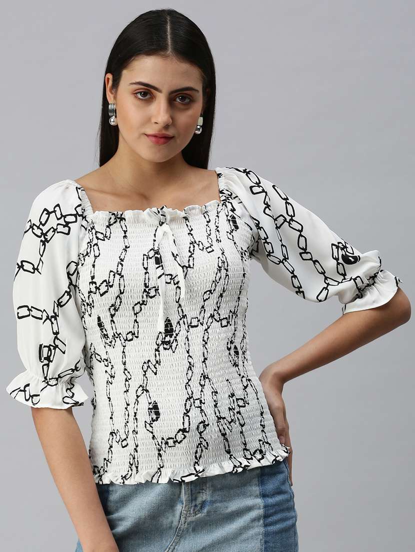 women's straight square neck top