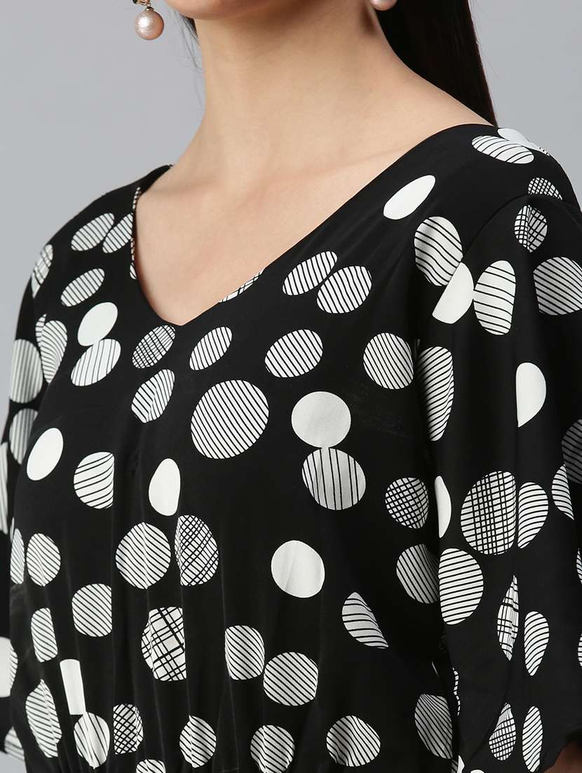 women's blouson v neck top - 18310558 -  Standard Image - 4