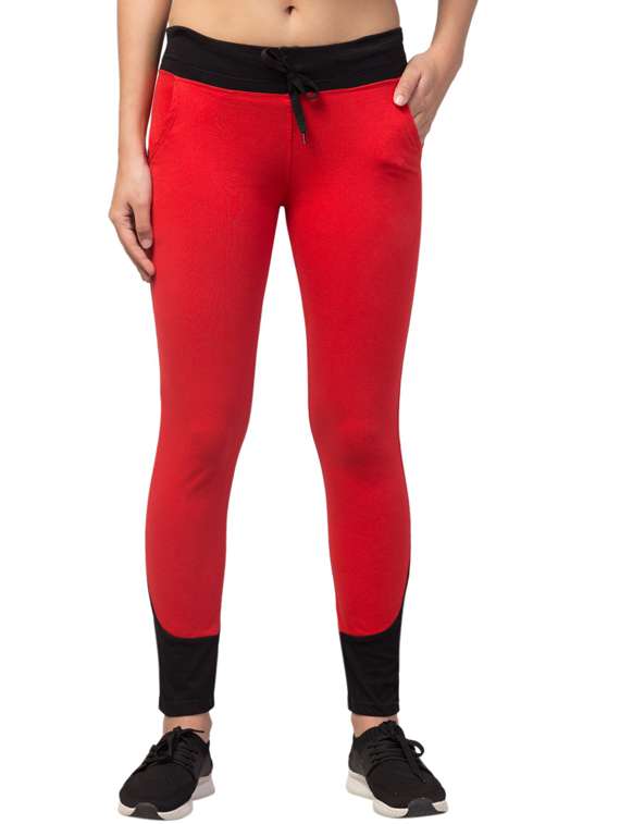 drawstring waist solid track pant