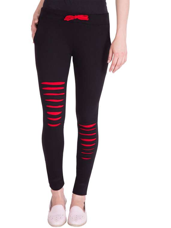  drawstring waist solid track pant