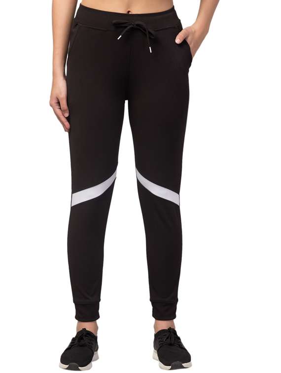 drawstring waist solid track pant