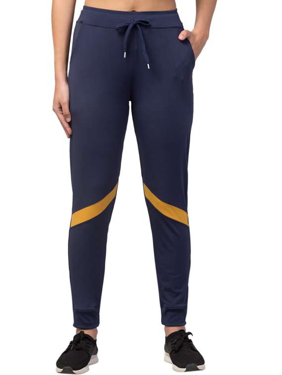 drawstring waist solid track pant