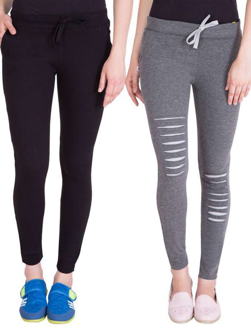 pack of 2 drawstring waist track pant