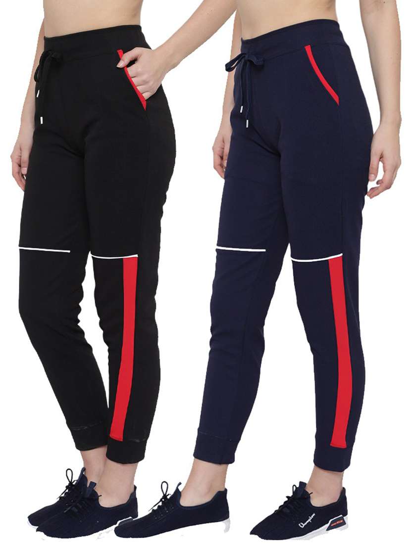 pack of 2 drawstring waist track pant