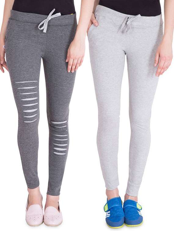 pack of 2 drawstring waist track pant