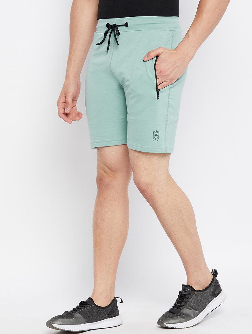 blue solid blend short - 18312053 - Standard Image - 1